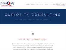 Tablet Screenshot of curiosity-consulting.com